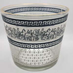 Jeannette Glass Wedgwood Ice Bucket Neoclassic Style 1950's